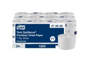 Toalettpapper TORK Uni T7 1-lag 24 krt