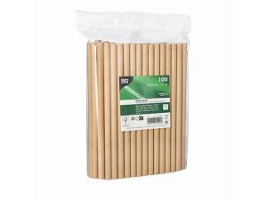 Sugrör PAPSTAR papper 10mmx21cm 100 fp