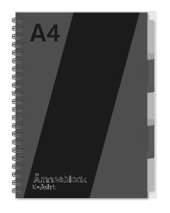 Ant block A4 70g 120 blad med 5 avdelar