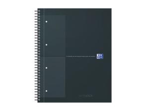 Kollegieblock Oxford Int A4 rut svart