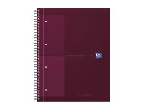 Kollegieblock Oxford Int A4 rut röd