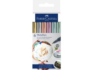 Fiberpenna FABER CASTELL Metallics 6 fp
