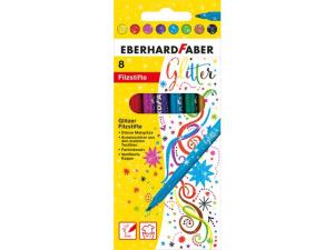 Fiberpenna FABER CASTELL Glitter 8 fp