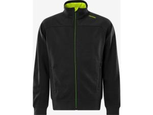 Sweatshirt jacka FRISTAD 7552 L sv gul