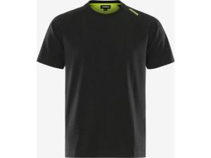 T-shirt heavy FRISTAD 7553 4XL svart gul