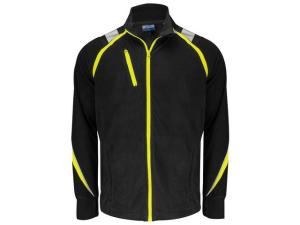 Fleecejacka PROJOB 2328 svart gul 4XL