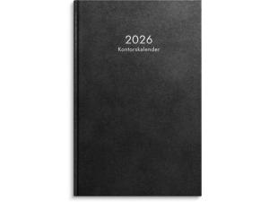 Kontorskalender 2026 svart