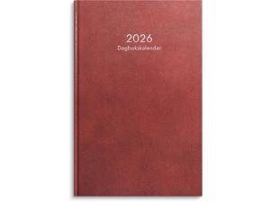 Dagbokskalender 2026 röd