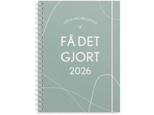 Kalender Få det gjort 2026 grön