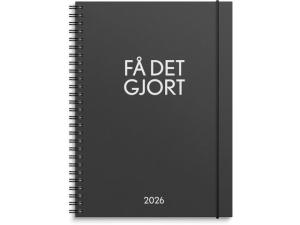 Kalender Få det gjort 2026 svart