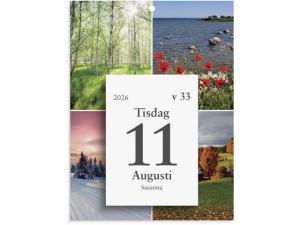 Väggplån med dagblock Årstider 2026