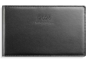 Veckokalender 2026 skinn svart