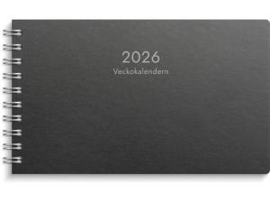 Veckokalender Eco Line 2026 svart