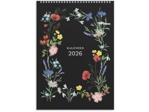 Väggkalender Illustrerad blomster 2026