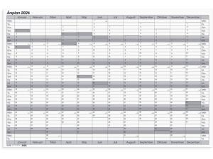 Whiteboardtavla Årsplan 2026