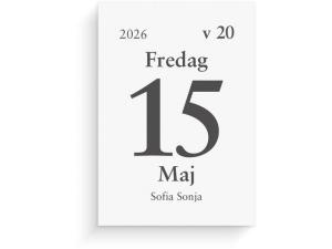 Dagblock 2026 44x63mm