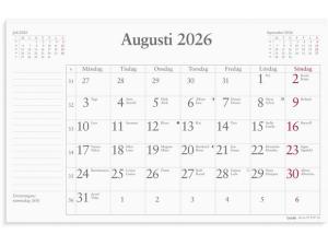 Månadsblock 2026 240x152mm