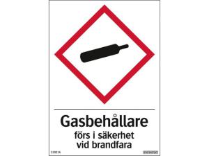 Dekal Gasbehållare 105x148mm