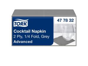 Servett TORK Cocktail 2-lags grå 200 fp