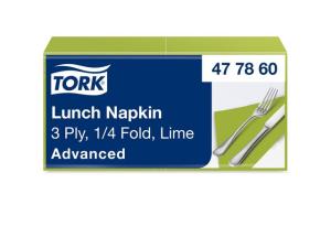 Servett TORK Lunch 3-lags lime 150 fp
