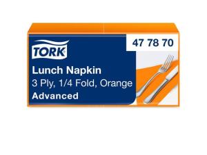 Servett TORK Lunch 3-lags orange 150 fp