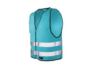 Reflexväst Barn med Kardborre XS Ljusblå