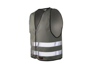 Reflexväst med Kardborre M Grå