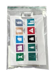 Dekaler för avfallssortering kit 10x2st