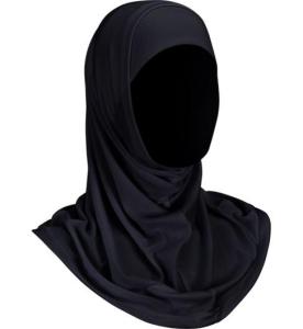 Huvudbonad HEJCO Enya tvådelad svart