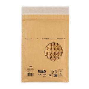 Påse vadderad SUMO 145x215mm brun 100 fp