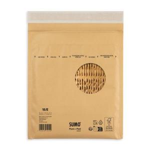 Påse vadderad SUMO 215x265mm brun 100 fp