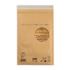 Påse vadderad SUMO 225x340mm brun 100 fp