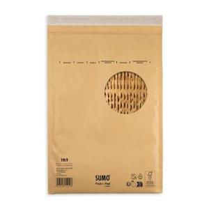 Påse vadderad SUMO 295x445mm brun 100 fp