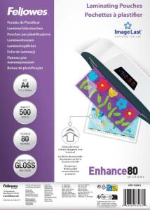 Laminat FELLOWES A4 80mic klar 500 fp