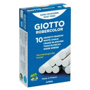 Tavelkrita GIOTTO Vit 10 fp