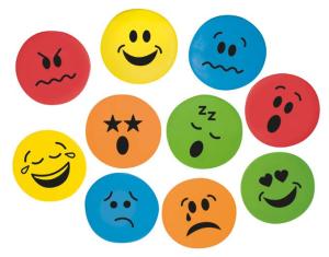 Markeringsplattor Känslor 10 st