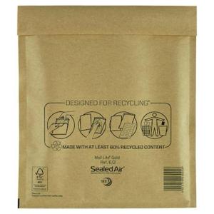 Bubbelpåse E 2 220x260mm brun 200 fp