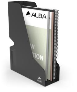 Tidskriftssamlare ALBA metall A4 svart