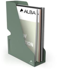 Tidskriftssamlare ALBA metall A4 grön