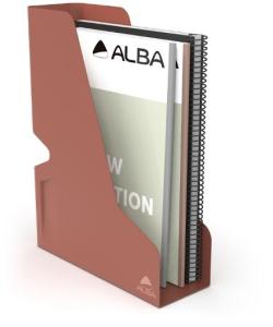 Tidskriftssamlare ALBA metall A4 terrak