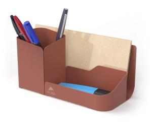 Prylställ ALBA 3 fack metall terrakotta