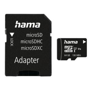 Minneskort HAMA Micro SDHC 64GB CL10