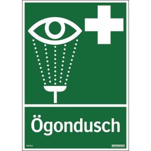 Skylt Ögondusch 297x105mm