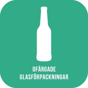 Dekal NORDEX ofärgad glasförpackning