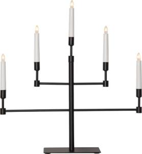 Elljusstake 5 ljus 50x53cm metall svart
