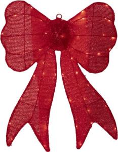 Dekoration STAR T Bow 56x43cm röd