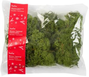 Dekoration mossa 100g mörkgrön