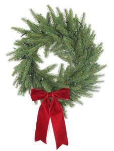 Krans FESTIVE Rosett m belys 40cm