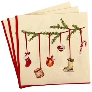Servett FESTIVE Scandi 3-lags 33cm 20 fp