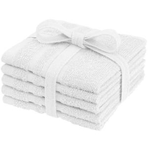 Frottéhandduk 25x25cm vit 5 fp